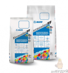 Затирка для швов MAPEI (Мапей) Keracolor FF 111 ALU/(2кг) (серебряный серый)