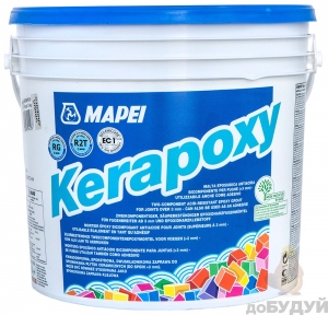 Затірка для швів MAPEI (Мапей) Kerapoxy епоксидна (2кг) (антрацит)