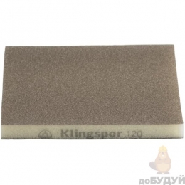 Наждачка губка KLINGSPOR P120 SK 500