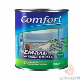 Емаль ПФ 115 Комфорт зелений 2.8 кг