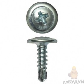 Саморез с пресшайбой со сверлом (ЦБ) 4,2х25 (уп-500шт)
