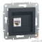Розетка комп. RJ45 кат.5е UTP, антрацит, Asfora EPH4300171